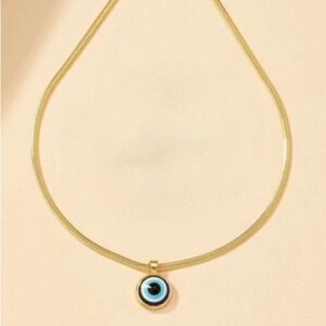 Boho evil eye necklace M481